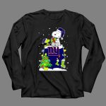 New York Giants Snoopy And Woodstock Christmas Tree Snow Winter 4 Long Sleeves