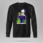 New York Giants Snoopy And Woodstock Christmas Tree Snow Winter 9 Sweatshirt