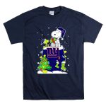 New York Giants Snoopy And Woodstock Christmas Tree Snow Winter T Shirt 7