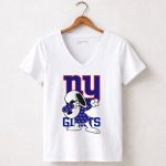 New York Giants Snoopy Dabbing ny Giants 5 Womens V Neck