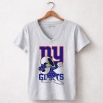 New York Giants Snoopy Dabbing ny Giants 7 Womens V Neck