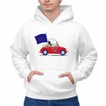 New York Giants Snoopy Driving With Woodstock and Flag 2 Hoodie