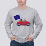 New York Giants Snoopy Driving With Woodstock and Flag 6 Long Sleeves