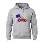 New York Giants Snoopy Driving With Woodstock and Flag 8 Hoodie