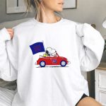 New York Giants Snoopy Driving With Woodstock and Flag 9 Sweatshirt