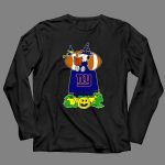New York Giants Snoopy Halloween Witch Reading Football Pumpkin 4 Long Sleeves
