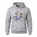 New York Giants Snoopy on Bicycle with Flowers and Scarf 8 Hoodie