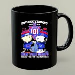 New York Giants outfit with Snoopy and Charlie Brown 101st anniversary 1925 2026 1 mug 1.jpg
