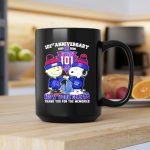 New York Giants outfit with Snoopy and Charlie Brown 101st anniversary 1925 2026 2 mug 1.jpg