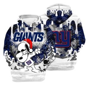 New York Giants x Snoopy Dabbing Christmas All Over Print Hoodie 1.jpg