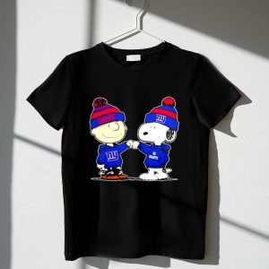 Mashup New York Giants X Snoopy And Charlie Brown Go Giants Shirt