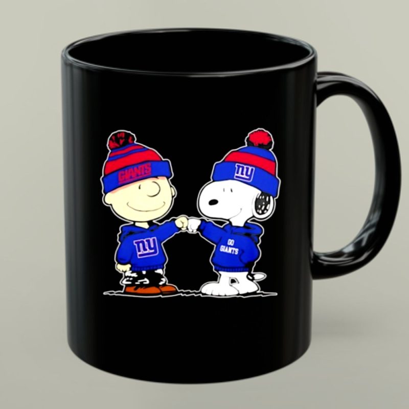 New York Giants X Snoopy And Charlie Brown Go Giants 1 Mug 1.Jpg