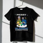 New York Islanders Christmas Characters Snoopy Woodstock Charlie Brown Linus Lucy 1 T Shirt.jpg