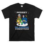 New York Islanders Christmas Characters Snoopy Woodstock Charlie Brown Linus Lucy T Shirt 6.jpg