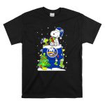 New York Islanders Snoopy And Woodstock Christmas Hockey Fans T Shirt 6.jpg