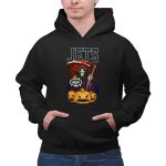 New York Jets Grim Reaper Halloween Theme with Pumpkins 2 Hoodie