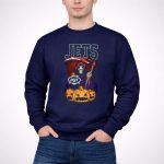 New York Jets Grim Reaper Halloween Theme with Pumpkins 3 Sweatshirt