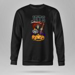 New York Jets Grim Reaper Halloween Theme with Pumpkins 9 Sweatshirt