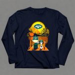 New York Jets Halloween Snoopy and Charlie Brown with Pumpkin 6 Long Sleeves