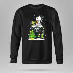 New York Jets Snoopy And Woodstock Christmas Gift With Tree And Snowflakes 9 Sweatshirt