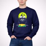 New York Jets Snoopy Halloween Pumpkin Moon House 3 Sweatshirt