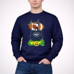 New York Jets Snoopy Halloween Reading Witch Pumpkin Football 3 Sweatshirt