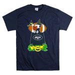 New York Jets Snoopy Halloween Reading Witch Pumpkin Football T Shirt 7