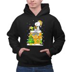 New York Knicks Christmas Snoopy And Woodstock Holiday Scene 2 Hoodie