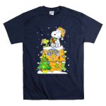 New York Knicks Christmas Snoopy And Woodstock Holiday Scene T Shirt 7