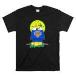 New York Knicks Snoopy Halloween Pumpkin Doghouse Full Moon T Shirt 6