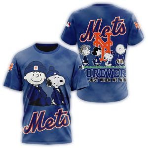 New York Mets Peanuts Snoopy Forever All Over Print T Shirt 1.jpg