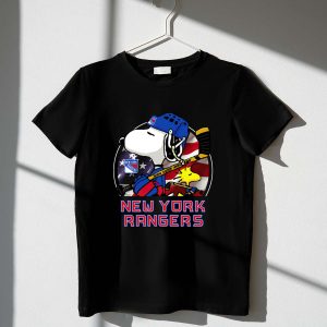 New York Rangers Ice Hockey Snoopy And Woodstock Shirt