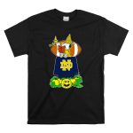 Notre Dame Fighting Irish Snoopy Halloween Pumpkin Scene With Football T Shirt 6.jpg