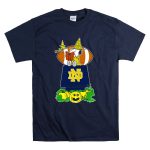 Notre Dame Fighting Irish Snoopy Halloween Pumpkin Scene With Football T Shirt 7.jpg