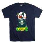 Oakland Athletics Halloween Snoopy And Woodstock Pumpkin Scene T Shirt 7.jpg