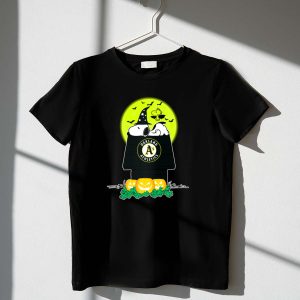 Oakland Athletics Snoopy Halloween Full Moon Pumpkin Patch 1 T Shirt.jpg