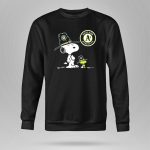 Oakland Athletics Snoopy and Woodstock Wearing Team Hats 9 Sweatshirt.jpg
