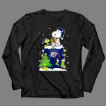 Oklahoma City Thunder Christmas With Snoopy And Woodstock 4 Long Sleeves