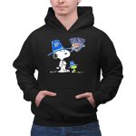 Oklahoma City Thunder Snoopy and Woodstock in Team Hats 2 Hoodie