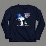 Oklahoma City Thunder Snoopy and Woodstock in Team Hats 6 Long Sleeves
