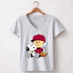 Oklahoma Sooners Peanuts Snoopy Champions 7 Womens V Neck.jpg