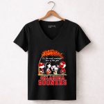 Oklahoma Sooners Snoopy And Friends Autumn Its The Most Wonderful Time Of The Year 7 Womens V Neck.jpg