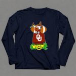 Oklahoma Sooners Snoopy Read Books Halloween Witch Woodstock Pumpkins Football 6 Long Sleeves.jpg