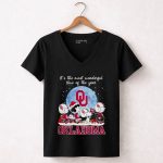 Oklahoma Sooners Snoopy Time Of The Years Christmas 7 Womens V Neck.jpg