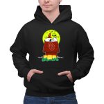 Oklahoma Sooners Snoopy Woodstock Halloween Moon Jack O Lanterns 2 Hoodie.jpg