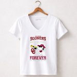 Oklahoma Sooners Snoopy makes me drink forever 5 Womens V Neck.jpg