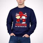 Oklahoma Sooners forever not just when we win Charlie Brown and Snoopy fist bump 3 Sweatshirt.jpg