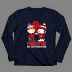 Oklahoma Sooners forever not just when we win Charlie Brown and Snoopy fist bump 6 Long Sleeves.jpg