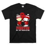 Oklahoma Sooners forever not just when we win Charlie Brown and Snoopy fist bump T Shirt 6.jpg