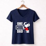 One Cool Dad Snoopy 5 Womens V Neck